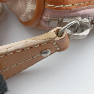 Vintage Christian Dior Trotter Romantique Beige x Pink x Brown PVC Coated canvas x leather  shoulderbag | stylenewstar