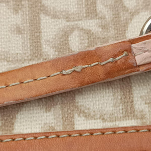 Vintage Christian Dior Trotter Romantique Beige x Pink x Brown PVC Coated canvas x leather  shoulderbag | stylenewstar