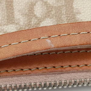 Vintage Christian Dior Trotter Romantique Beige x Pink x Brown PVC Coated canvas x leather  shoulderbag | stylenewstar