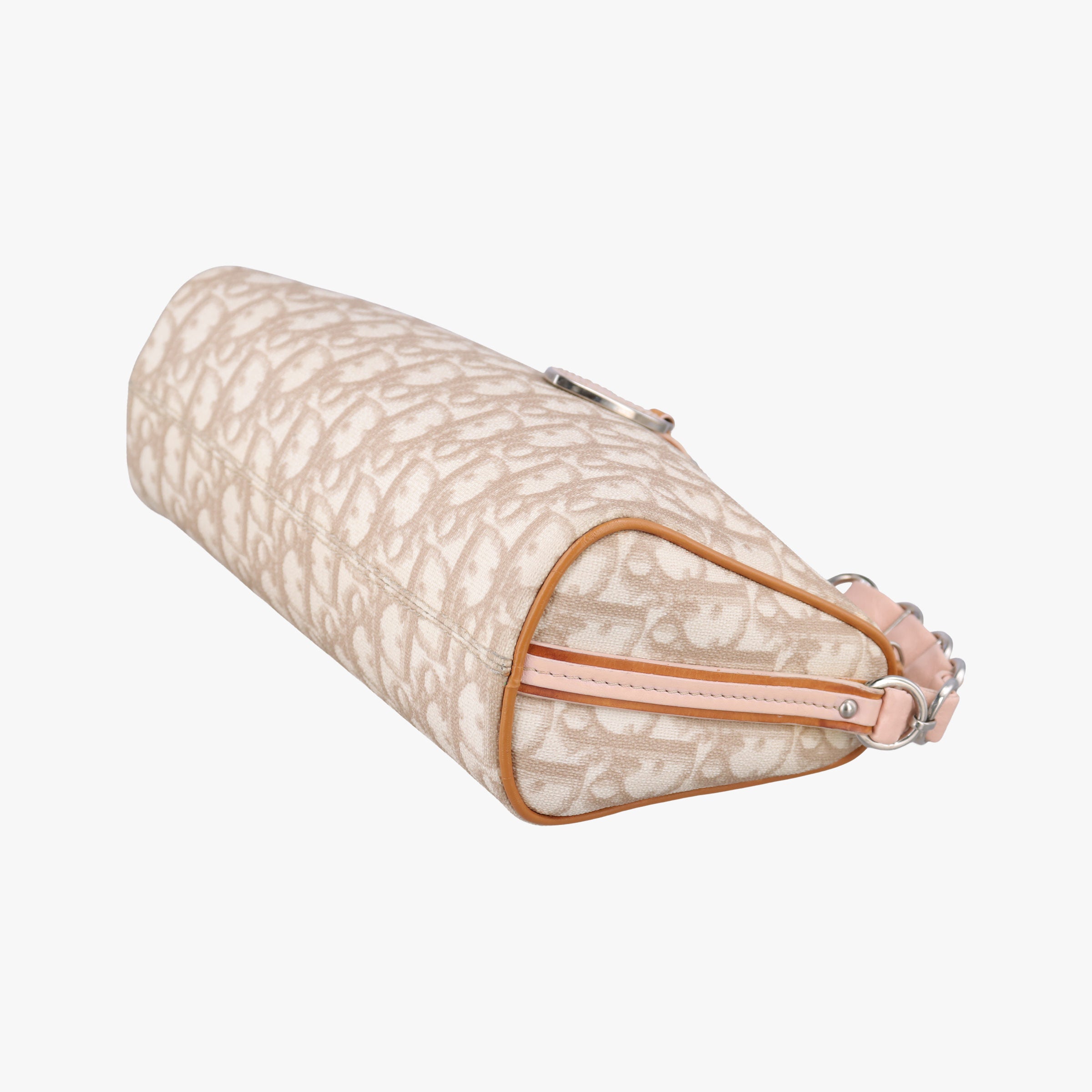 Vintage Christian Dior Trotter Romantique Beige x Pink x Brown PVC Coated canvas x leather  shoulderbag | stylenewstar