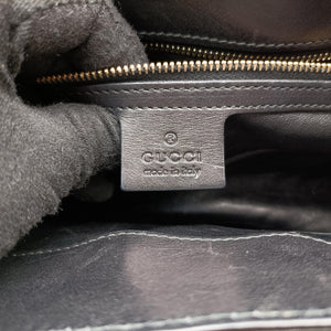 Pre-owned Gucci Emily Black Leather 295403 shoulderbag | stylenewstar