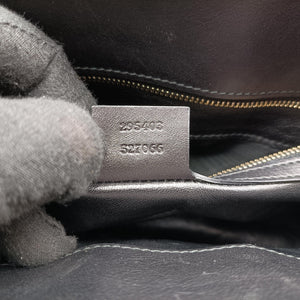 Pre-owned Gucci Emily Black Leather 295403 shoulderbag | stylenewstar