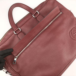 Pre-owned Gucci Interlocking G Soho business Burgundy Leather 322057 handbag | stylenewstar