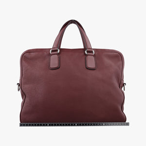 Pre-owned Gucci Interlocking G Soho business Burgundy Leather 322057 handbag | stylenewstar