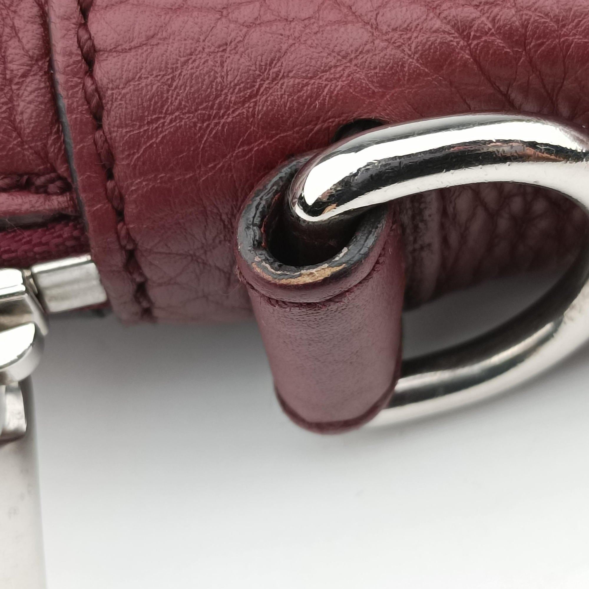 Pre-owned Gucci Interlocking G Soho business Burgundy Leather 322057 handbag | stylenewstar