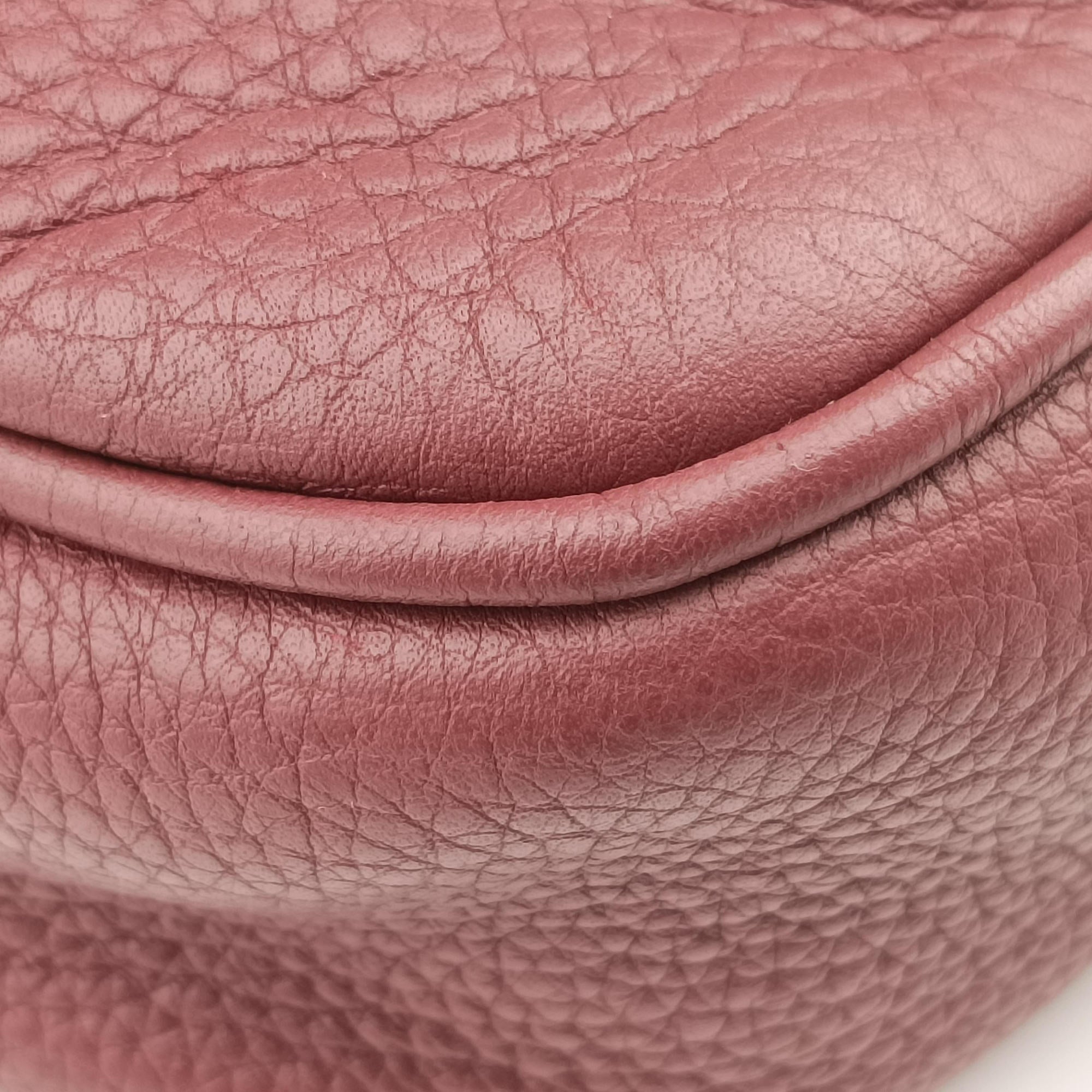 Pre-owned Gucci Interlocking G Soho business Burgundy Leather 322057 handbag | stylenewstar