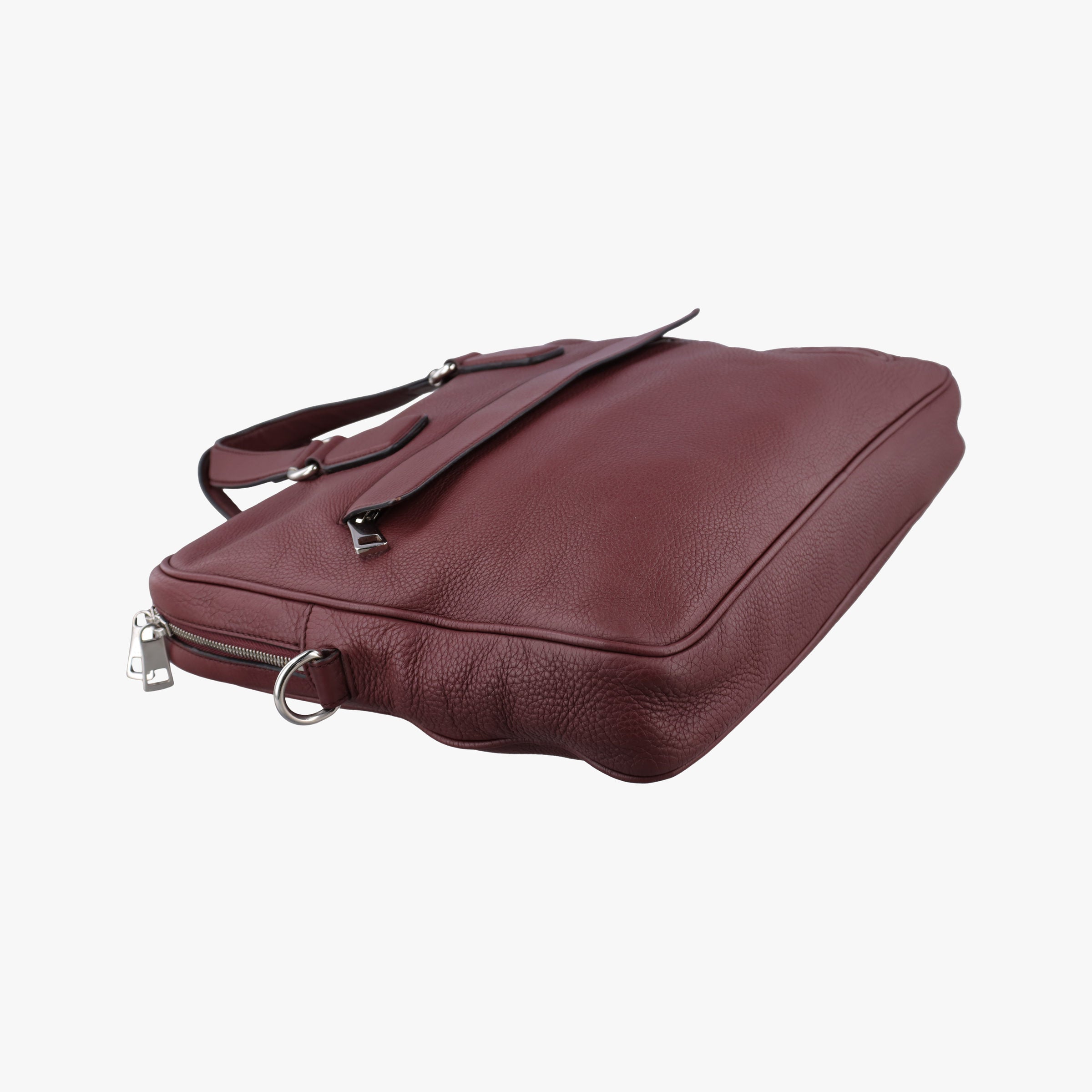 Pre-owned Gucci Interlocking G Soho business Burgundy Leather 322057 handbag | stylenewstar