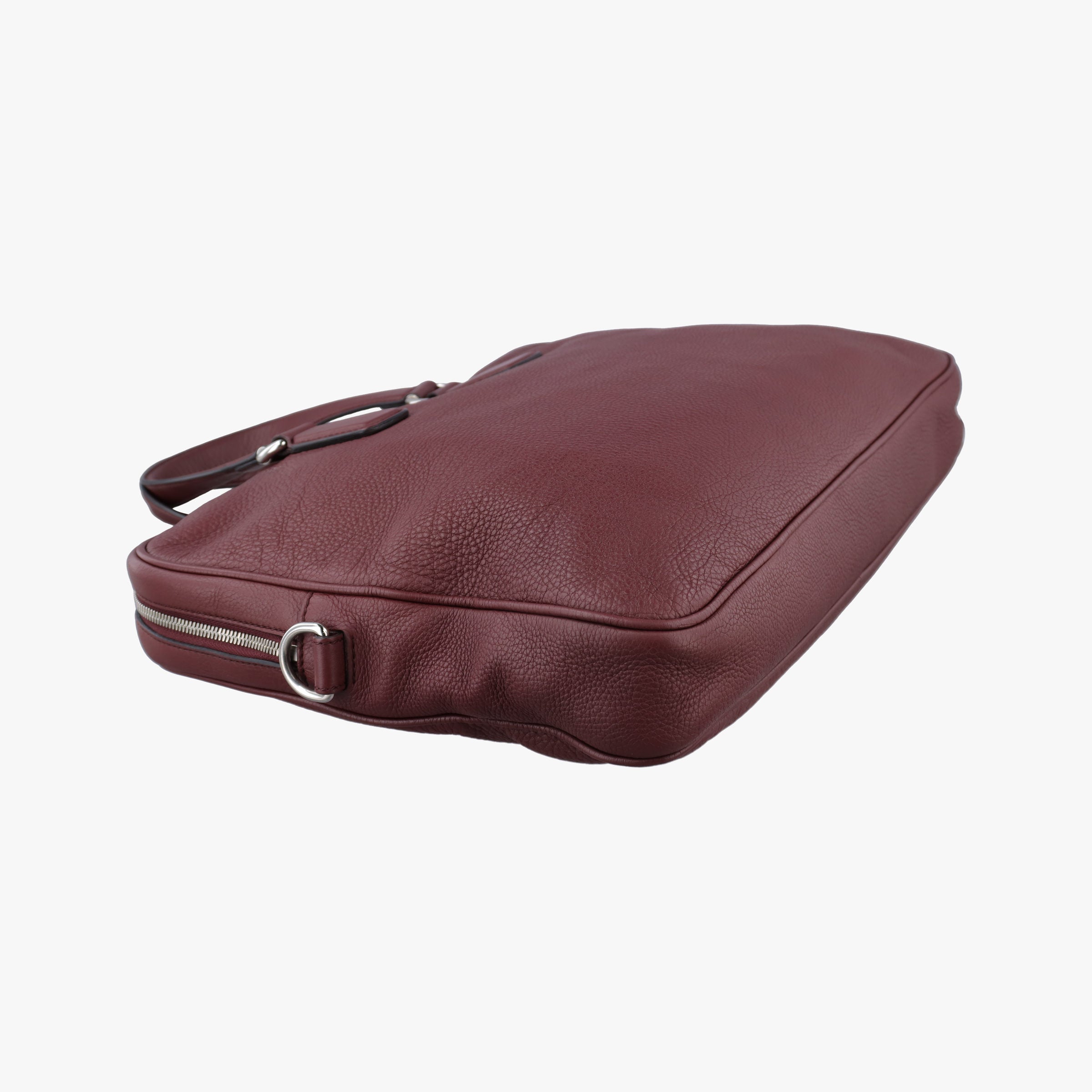 Pre-owned Gucci Interlocking G Soho business Burgundy Leather 322057 handbag | stylenewstar