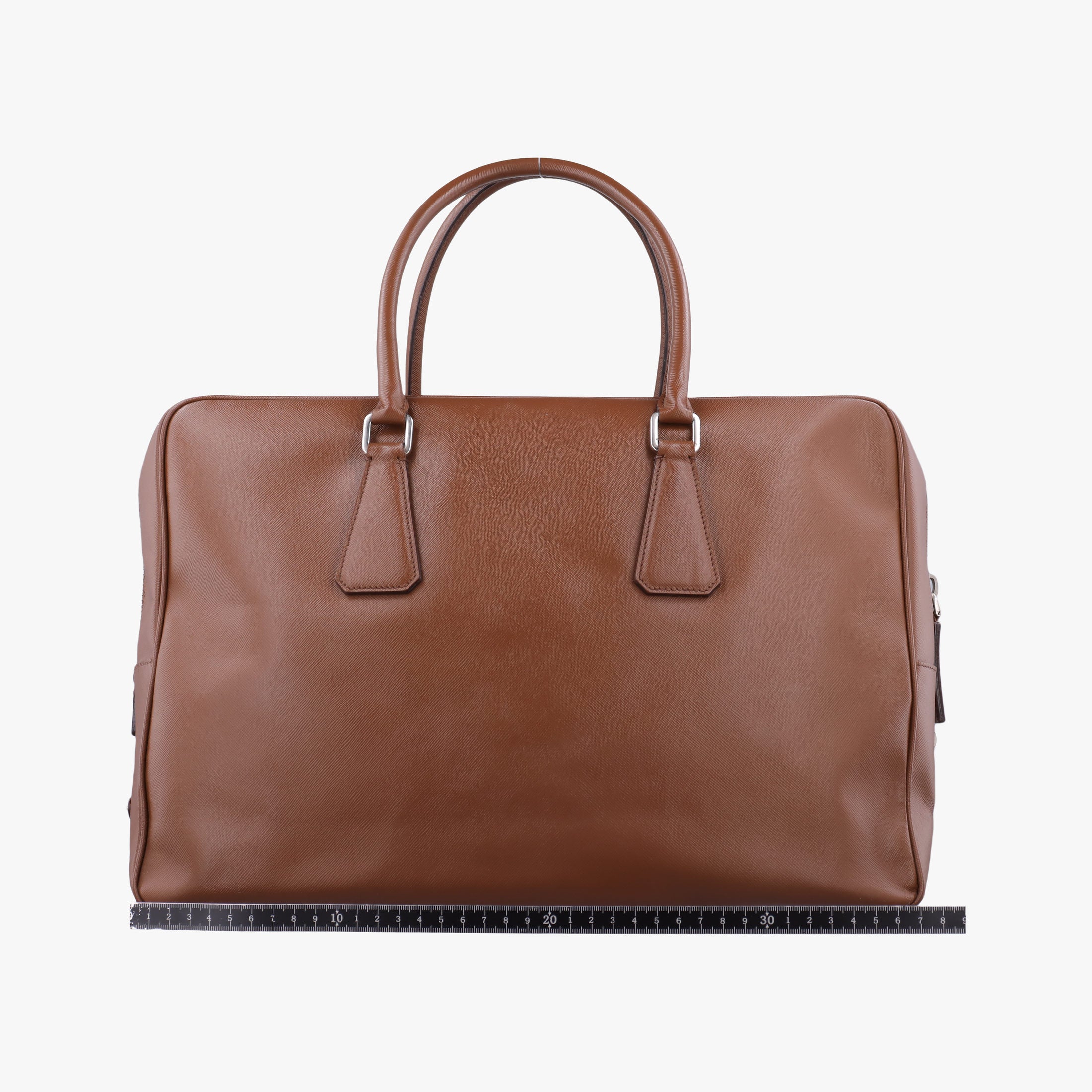 Vintage Prada business bag briefcase Brown SAFFIANO Leather 2VE363 handbag | stylenewstar