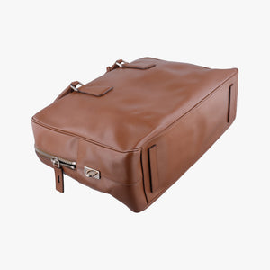 Vintage Prada business bag briefcase Brown SAFFIANO Leather 2VE363 handbag | stylenewstar