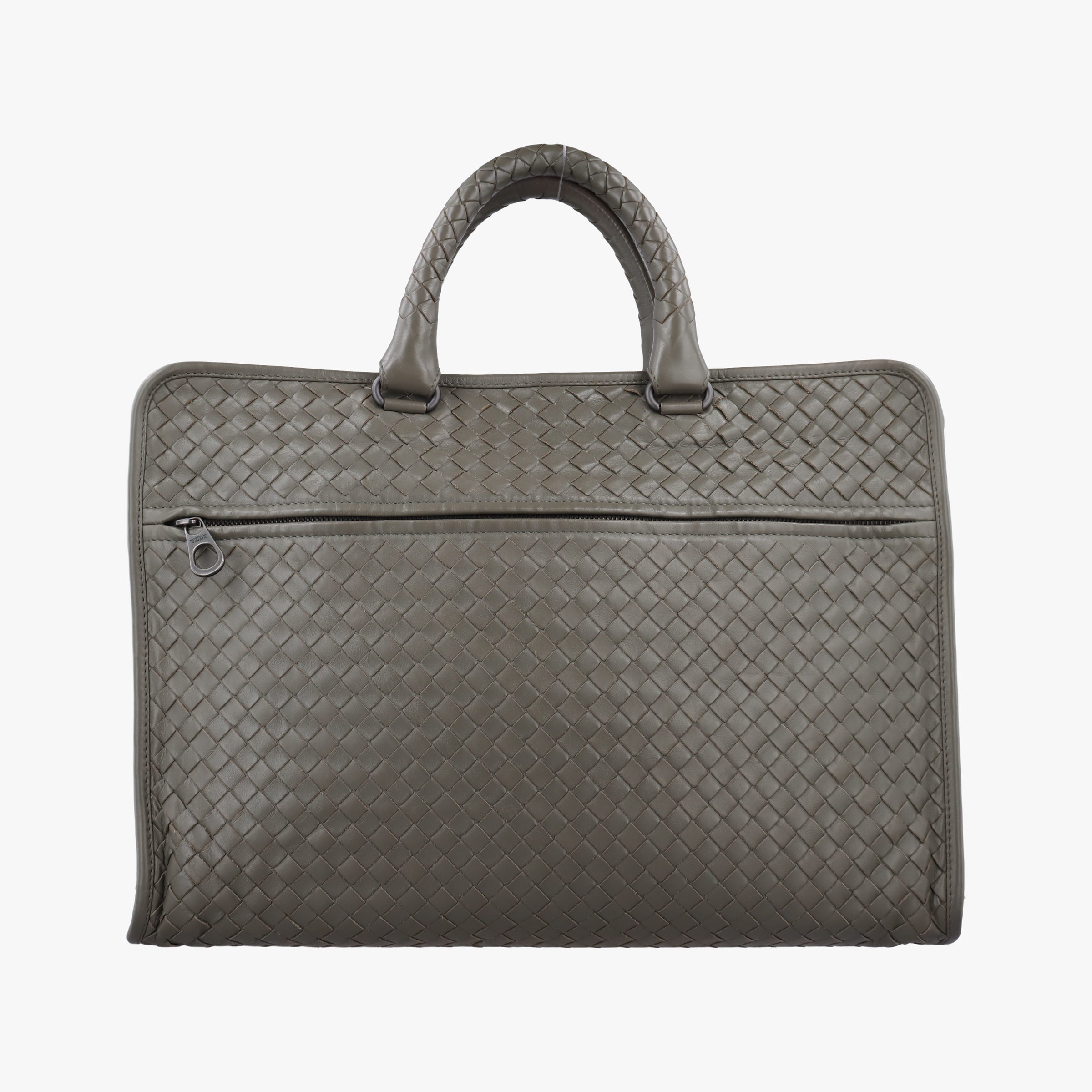 Pre-owned Bottega Veneta Intrecciato Grey lambskin  handbag | stylenewstar