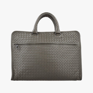Pre-owned Bottega Veneta Intrecciato Grey lambskin  handbag | stylenewstar