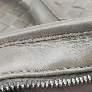 Pre-owned Bottega Veneta Intrecciato Grey lambskin  handbag | stylenewstar