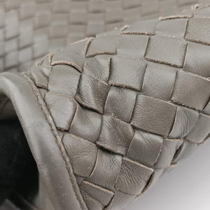 Pre-owned Bottega Veneta Intrecciato Grey lambskin  handbag | stylenewstar