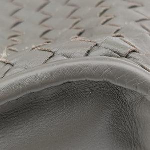 Pre-owned Bottega Veneta Intrecciato Grey lambskin  handbag | stylenewstar