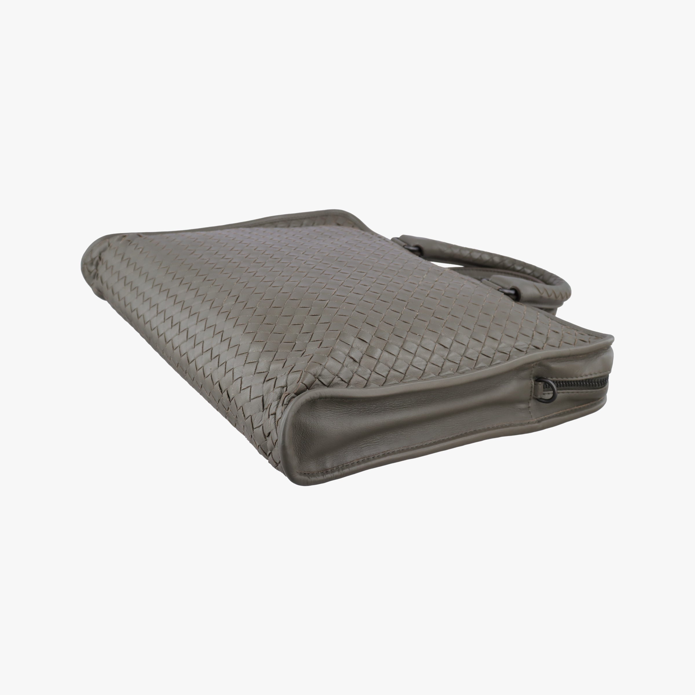 Pre-owned Bottega Veneta Intrecciato Grey lambskin  handbag | stylenewstar