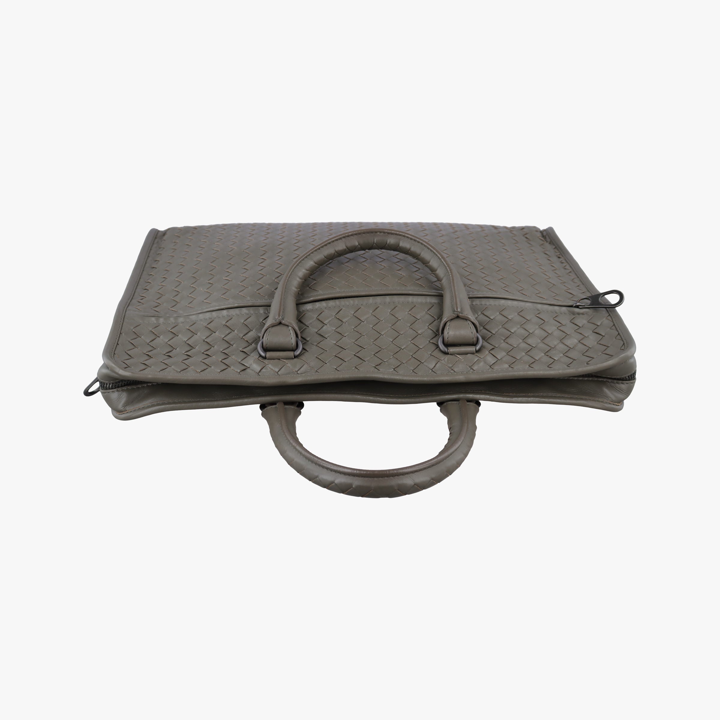 Pre-owned Bottega Veneta Intrecciato Grey lambskin  handbag | stylenewstar