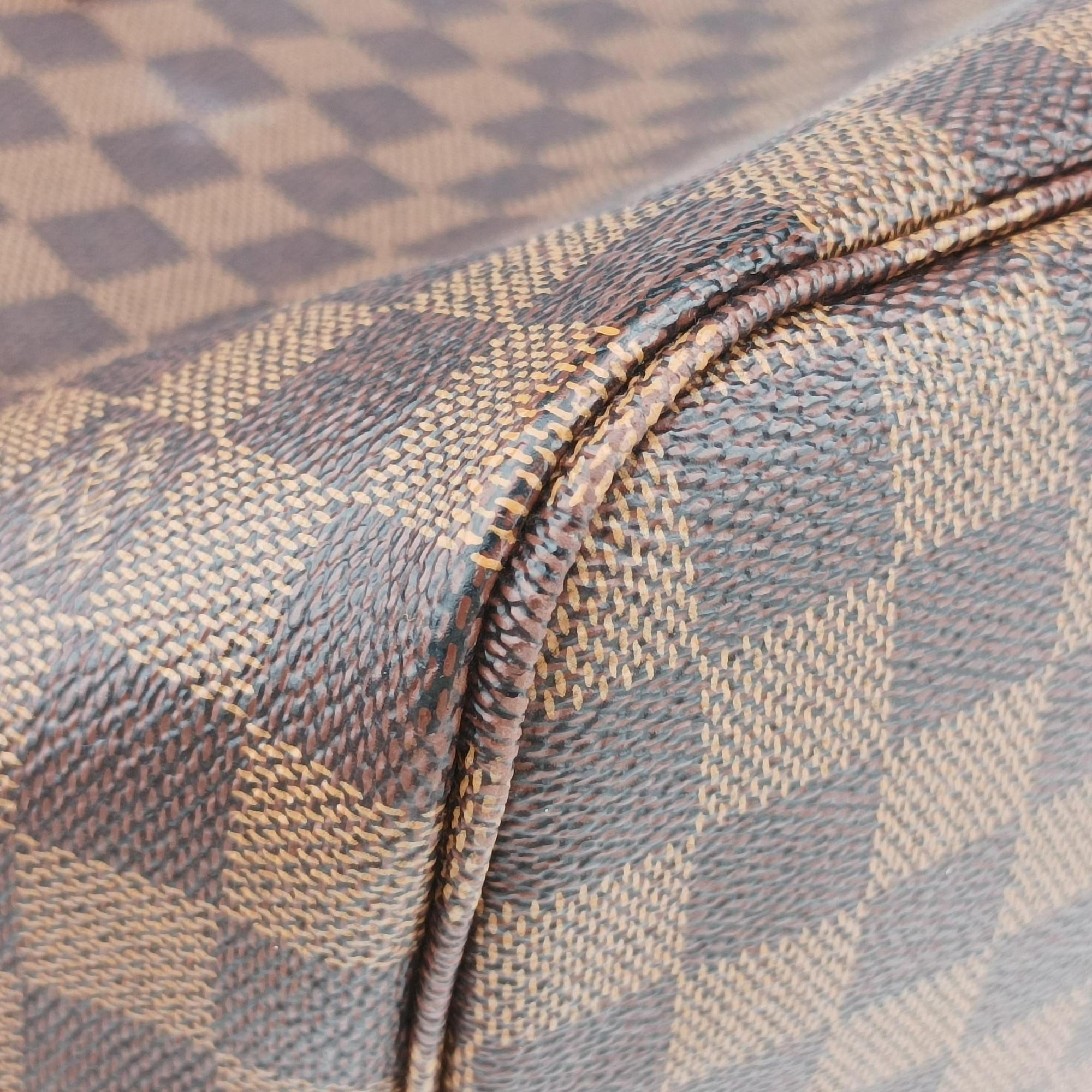 Pre-owned Louis Vuitton NEVERFULL MM EBENE Damier Canvas N51105 shoulderbag | stylenewstar