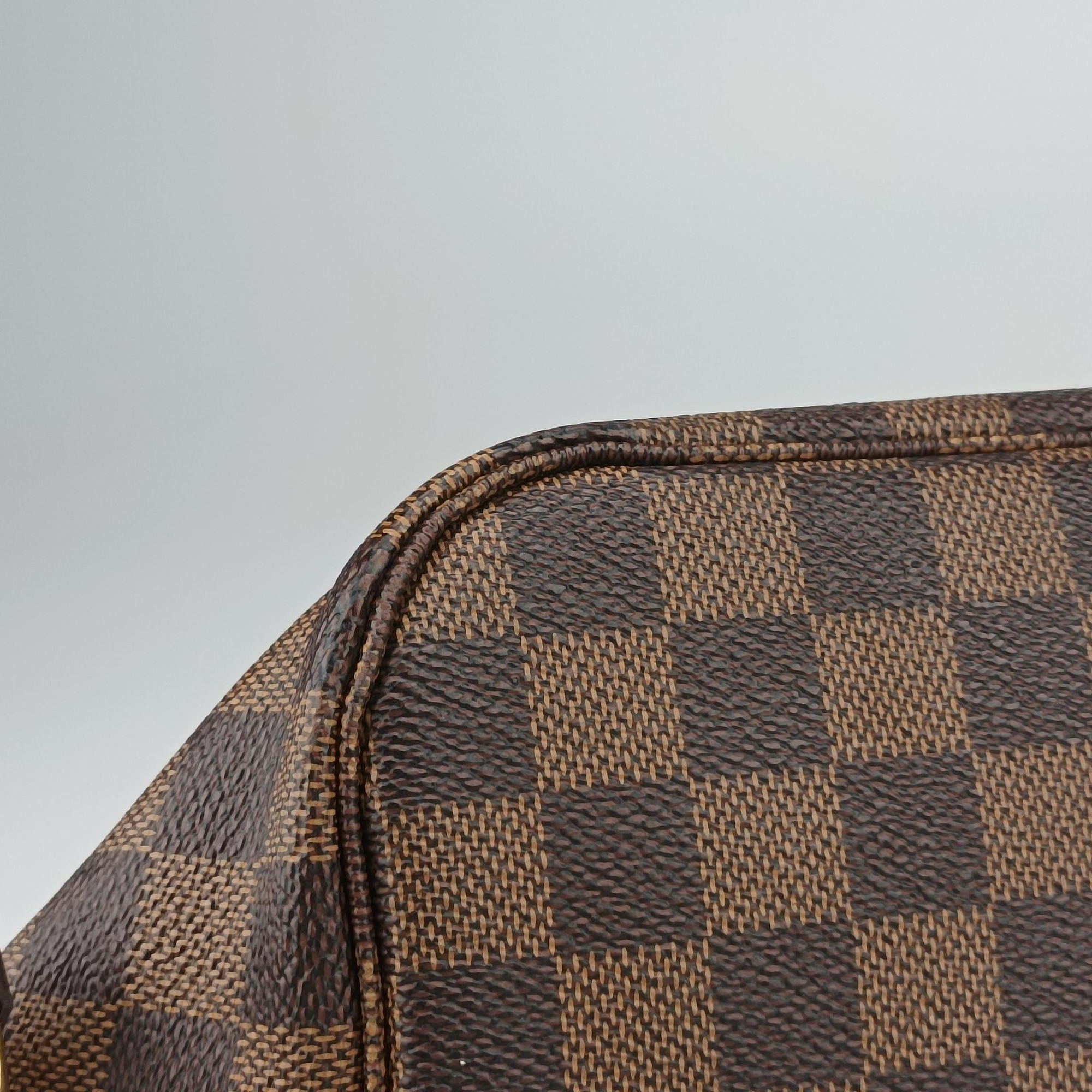 Pre-owned Louis Vuitton NEVERFULL MM EBENE Damier Canvas N51105 shoulderbag | stylenewstar