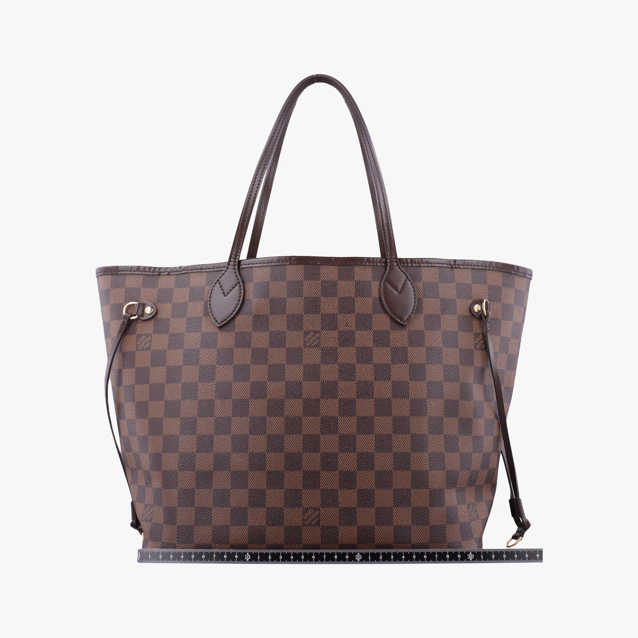 Pre-owned Louis Vuitton NEVERFULL MM EBENE Damier Canvas N51105 shoulderbag | stylenewstar