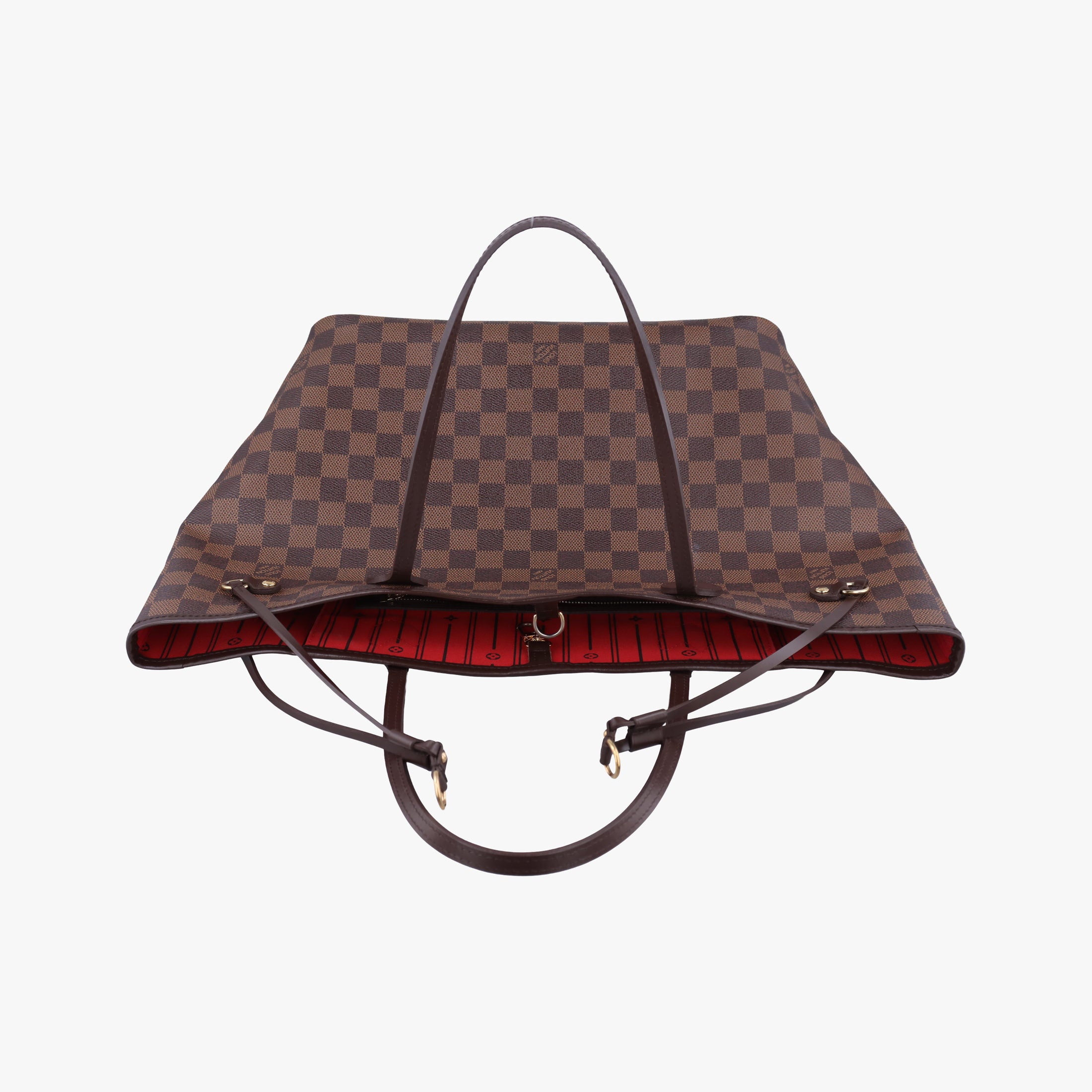 Pre-owned Louis Vuitton NEVERFULL MM EBENE Damier Canvas N51105 shoulderbag | stylenewstar