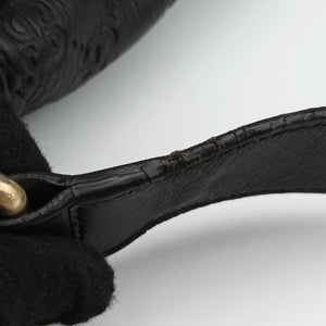 Secondhand Gucci Guccissima Messenger Black Leather 201448 shoulderbag | stylenewstar