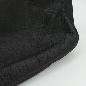 Secondhand Gucci Guccissima Messenger Black Leather 201448 shoulderbag | stylenewstar