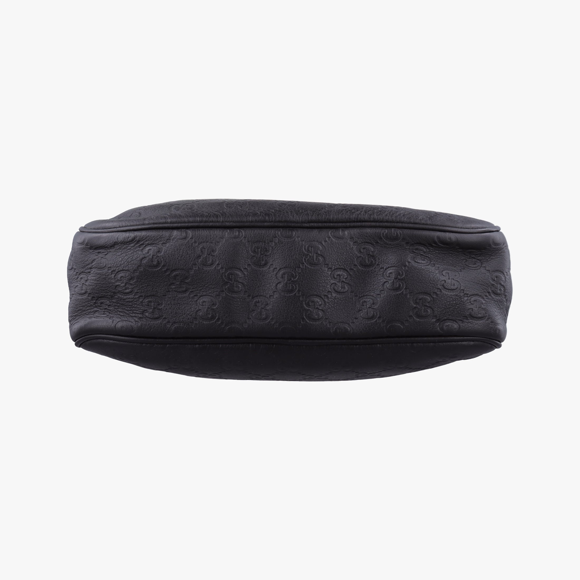 Secondhand Gucci Guccissima Messenger Black Leather 201448 shoulderbag | stylenewstar
