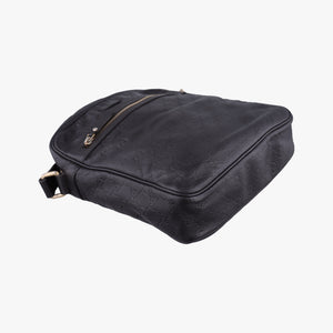 Secondhand Gucci Guccissima Messenger Black Leather 201448 shoulderbag | stylenewstar