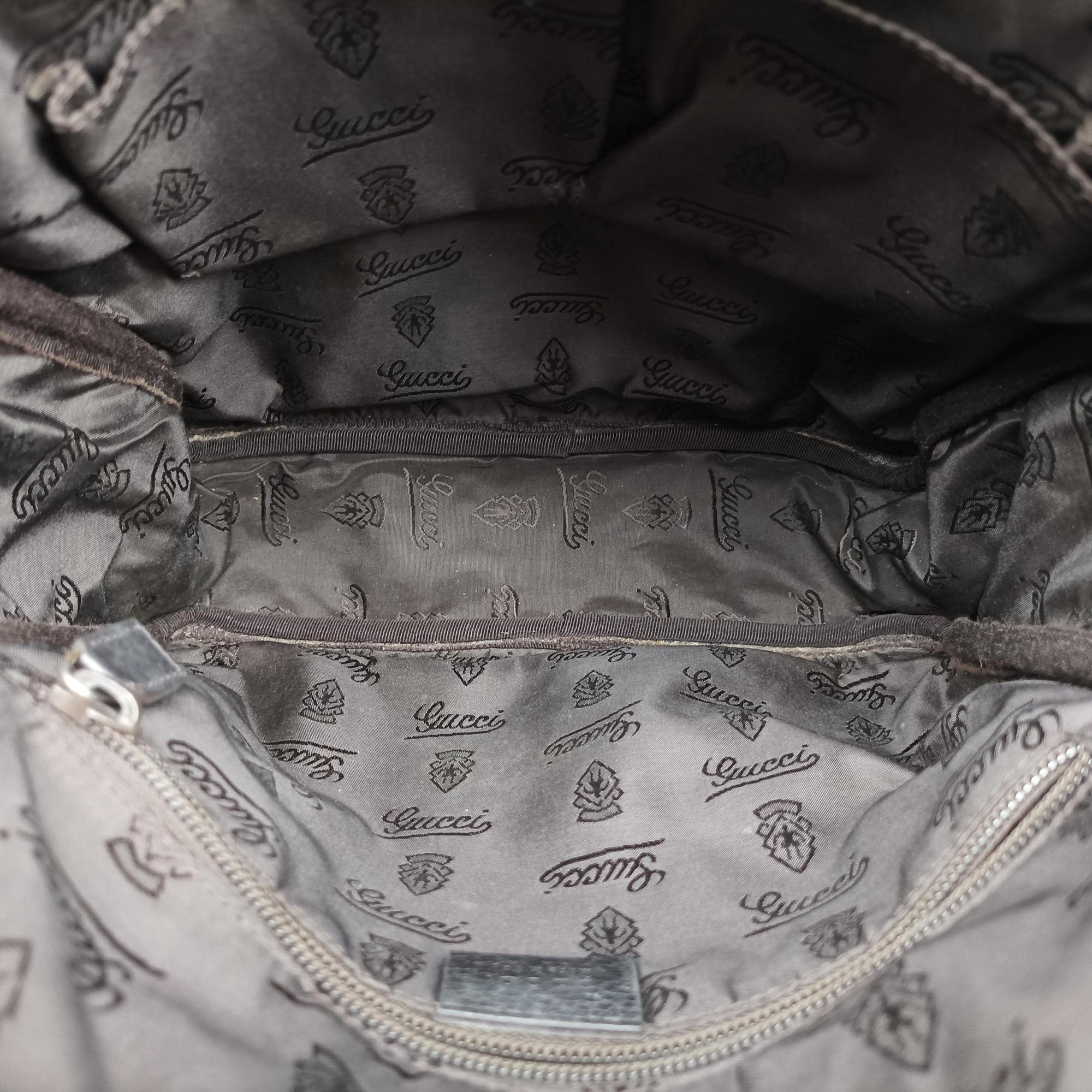 Secondhand Gucci Guccissima Messenger Black Leather 201448 shoulderbag | stylenewstar