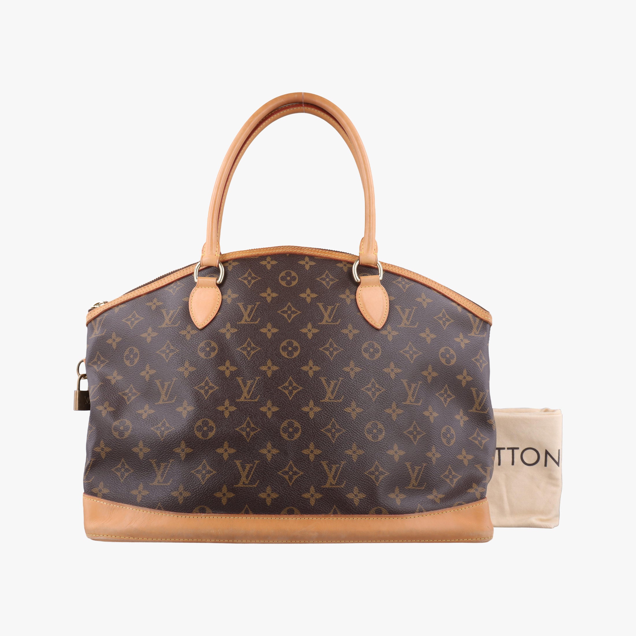 Pre-owned Louis Vuitton Lockit Horizontal Brown Monogram Canvas M40104 handbag | stylenewstar