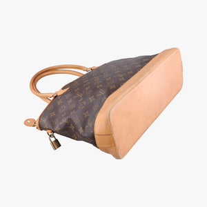 Pre-owned Louis Vuitton Lockit Horizontal Brown Monogram Canvas M40104 handbag | stylenewstar