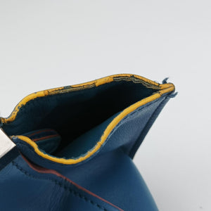 Pre-owned Fendi Petite 3Jours Blue Leather 8BH333 shoulderbag | stylenewstar