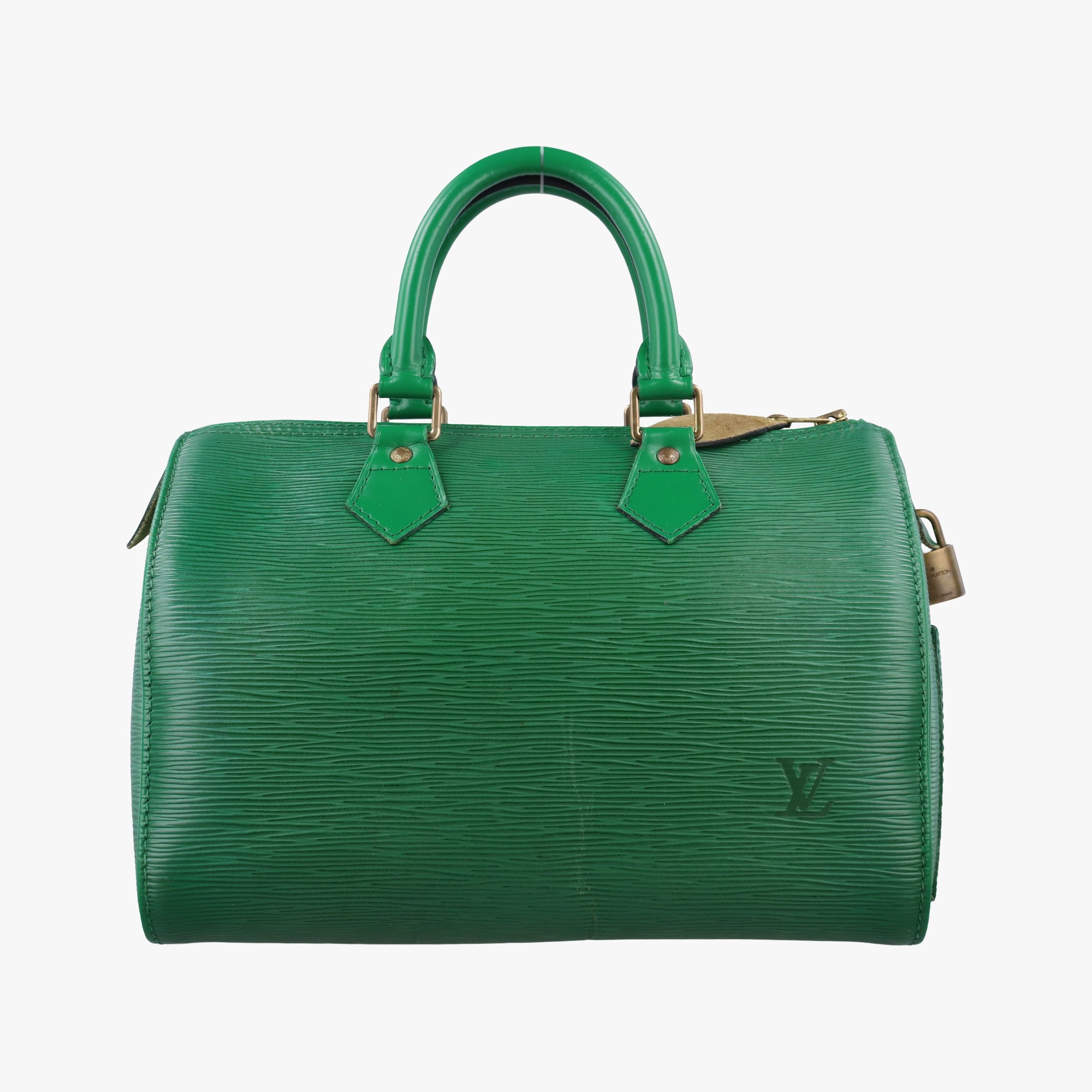 Pre-owned Louis Vuitton Speedy 25 Borneo Green Epi M43014 handbag | stylenewstar