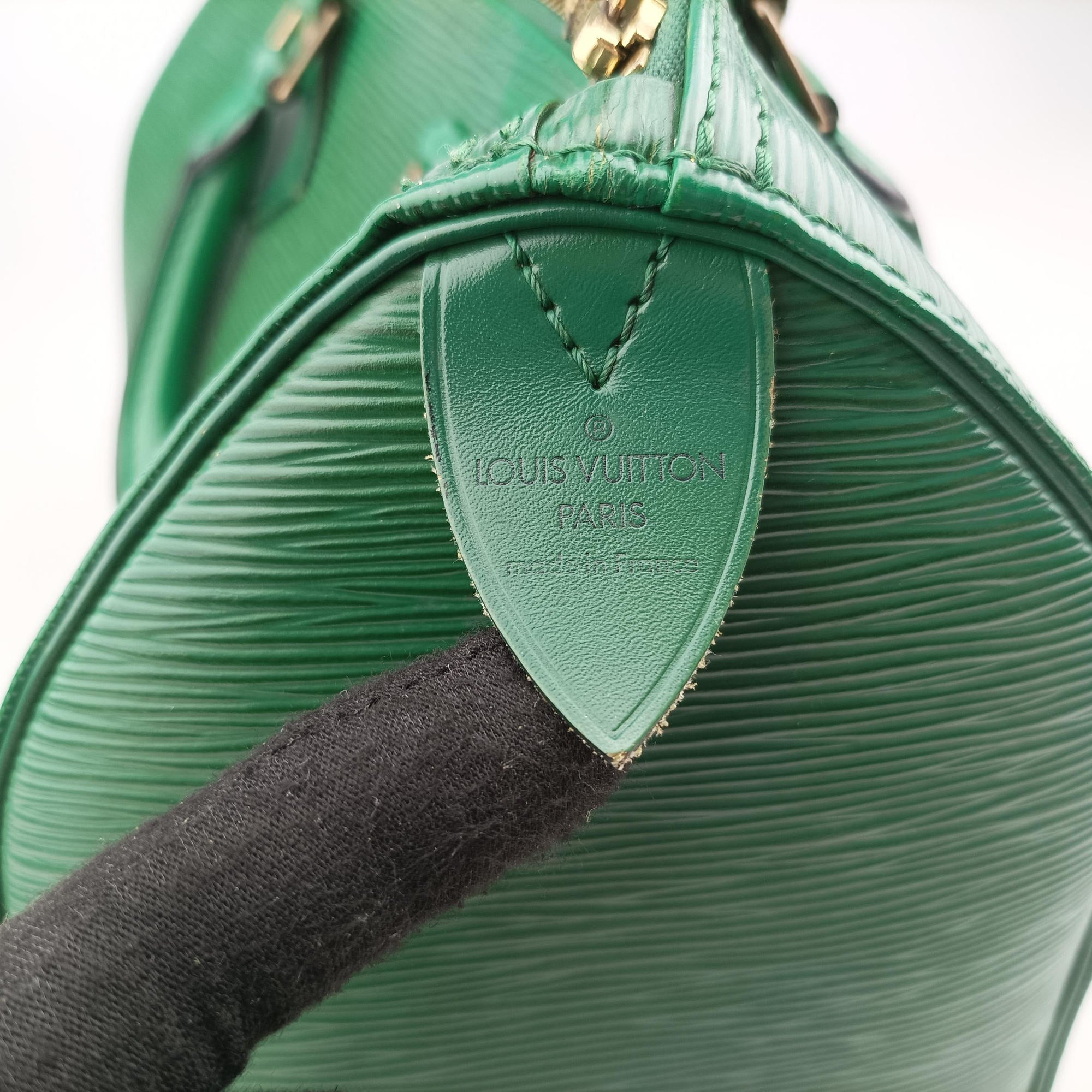 Pre-owned Louis Vuitton Speedy 25 Borneo Green Epi M43014 handbag | stylenewstar
