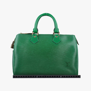 Pre-owned Louis Vuitton Speedy 25 Borneo Green Epi M43014 handbag | stylenewstar