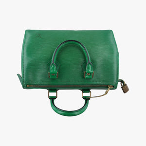 Pre-owned Louis Vuitton Speedy 25 Borneo Green Epi M43014 handbag | stylenewstar