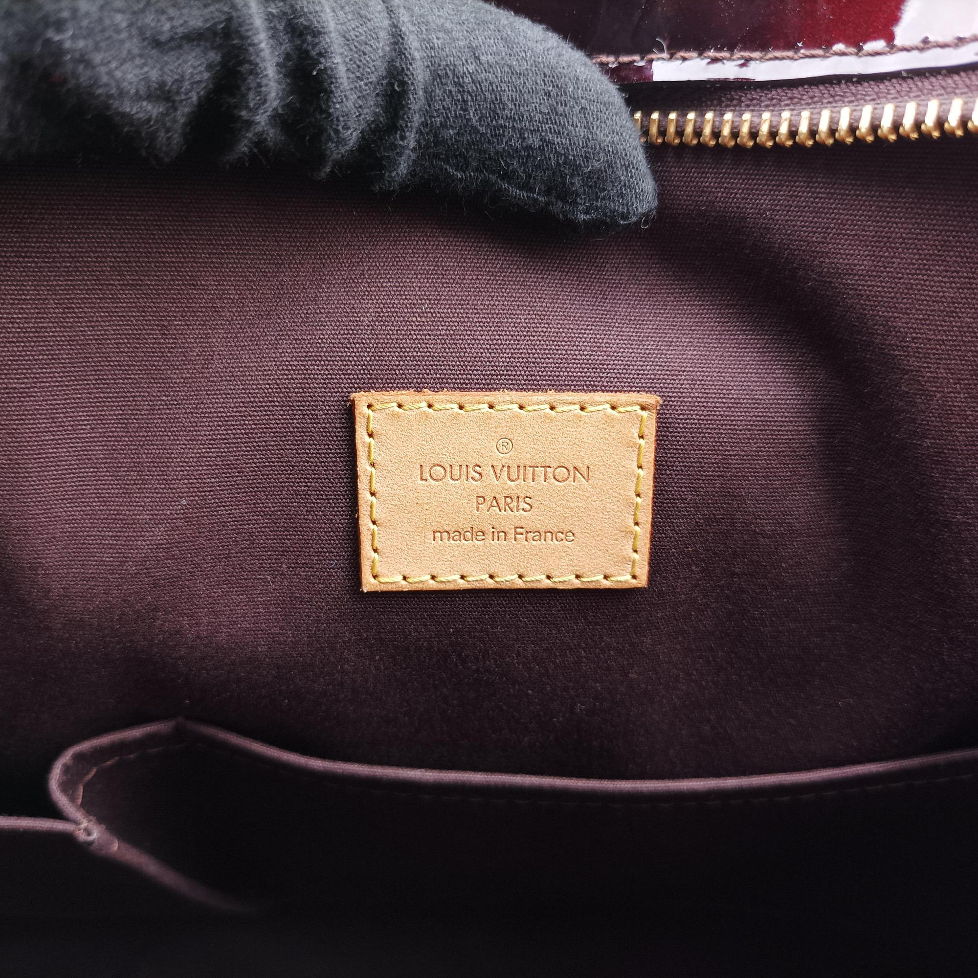 Pre-owned Louis Vuitton Brentwood AMARANTE Vernis M91994 shoulderbag | stylenewstar