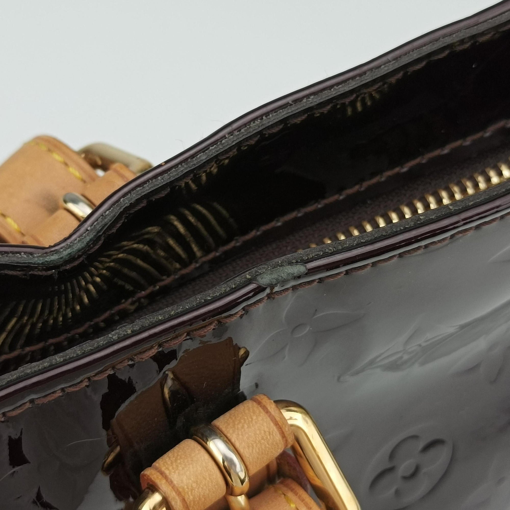 Pre-owned Louis Vuitton Brentwood AMARANTE Vernis M91994 shoulderbag | stylenewstar