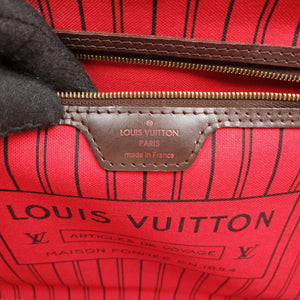 Pre-owned Louis Vuitton NEVERFULL MM EBENE Damier Canvas N51105 shoulderbag | stylenewstar