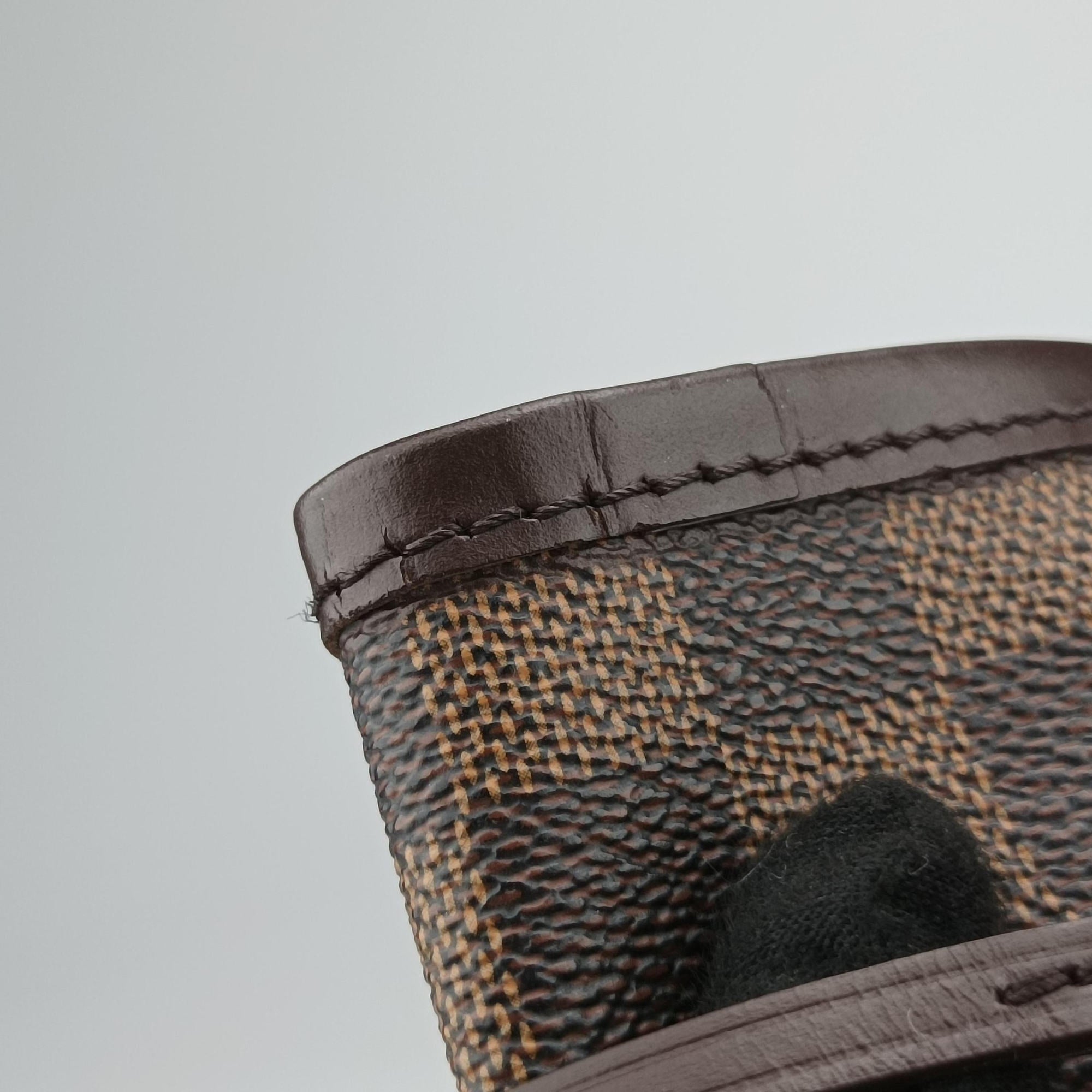 Pre-owned Louis Vuitton NEVERFULL MM EBENE Damier Canvas N51105 shoulderbag | stylenewstar