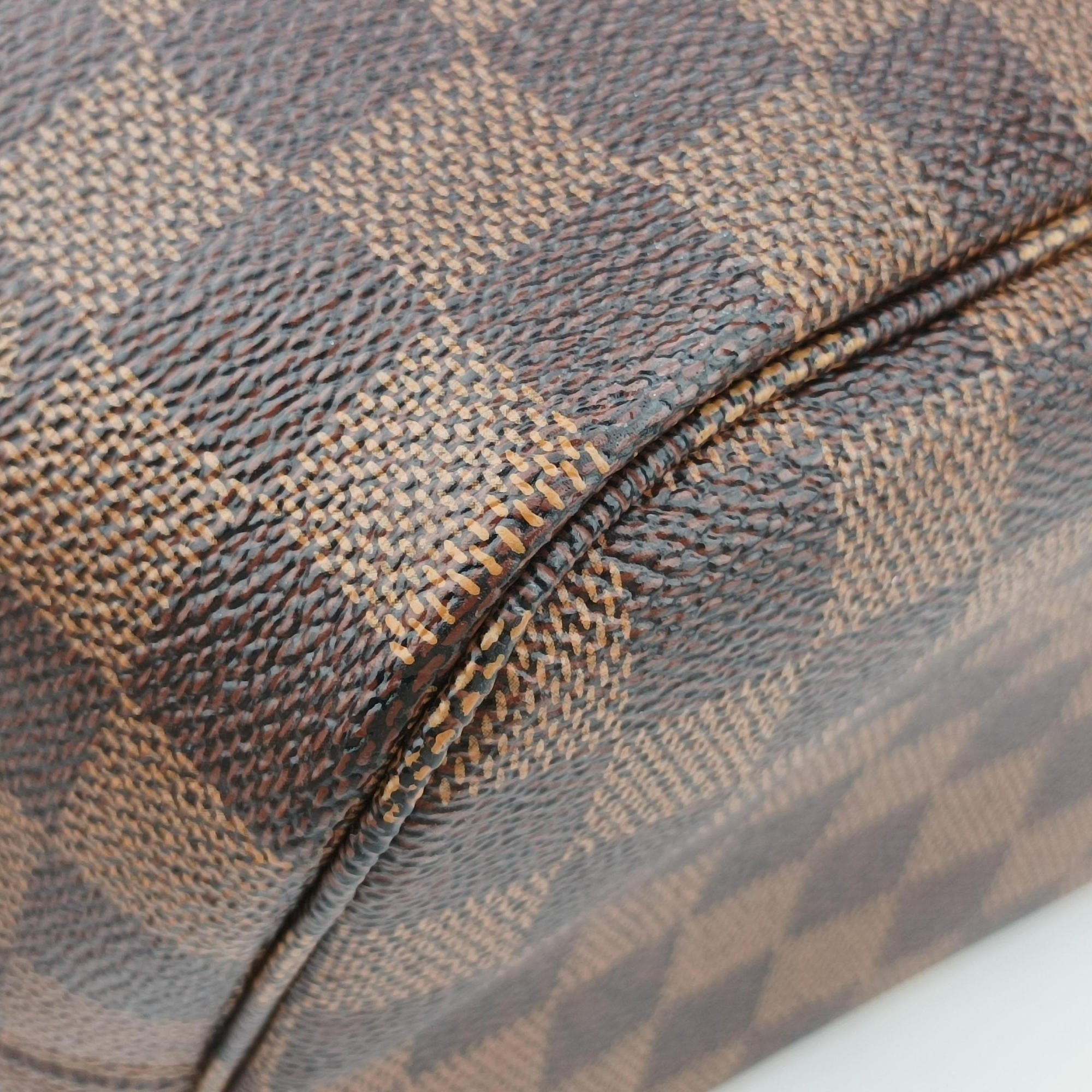 Pre-owned Louis Vuitton NEVERFULL MM EBENE Damier Canvas N51105 shoulderbag | stylenewstar