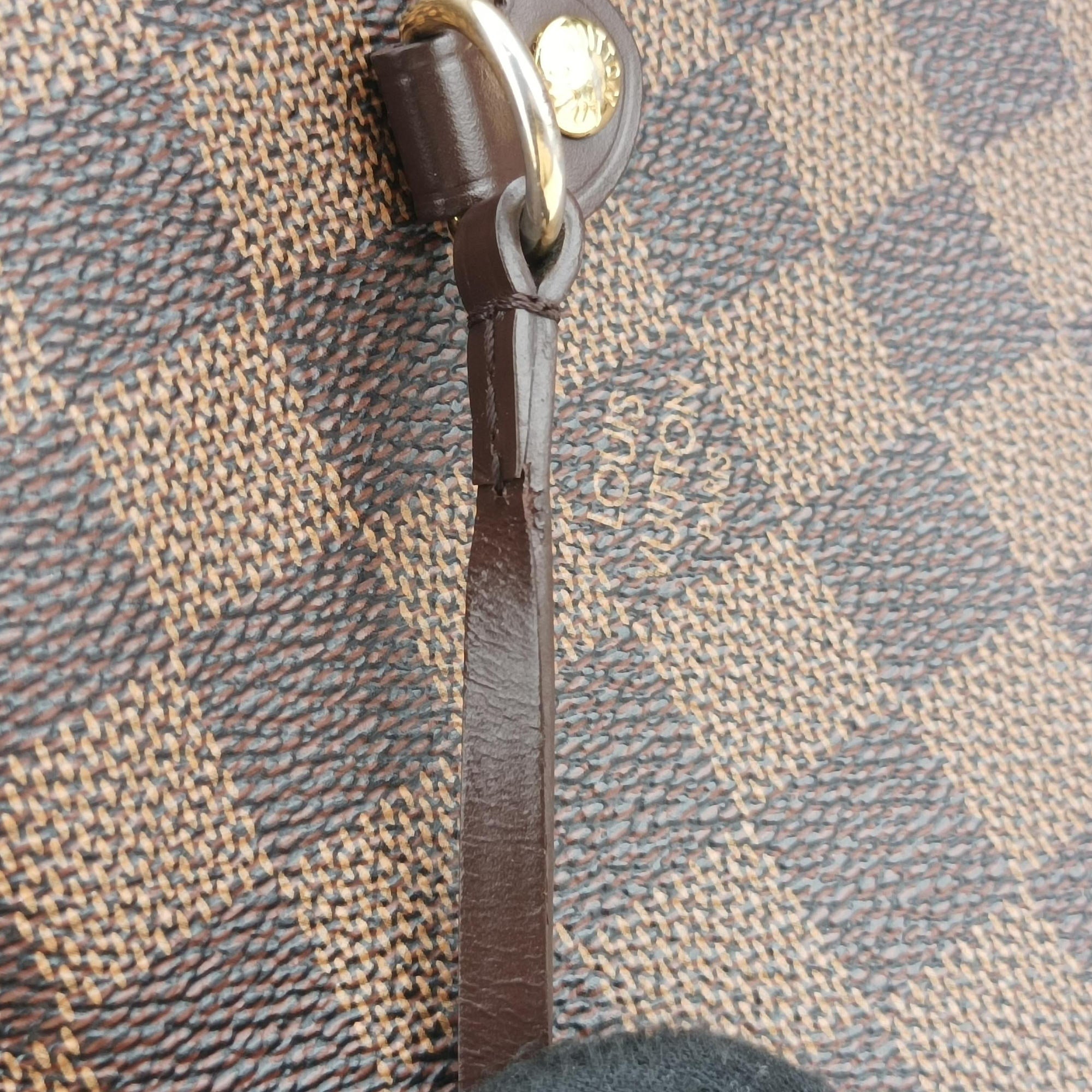 Pre-owned Louis Vuitton NEVERFULL MM EBENE Damier Canvas N51105 shoulderbag | stylenewstar