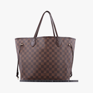 Pre-owned Louis Vuitton NEVERFULL MM EBENE Damier Canvas N51105 shoulderbag | stylenewstar