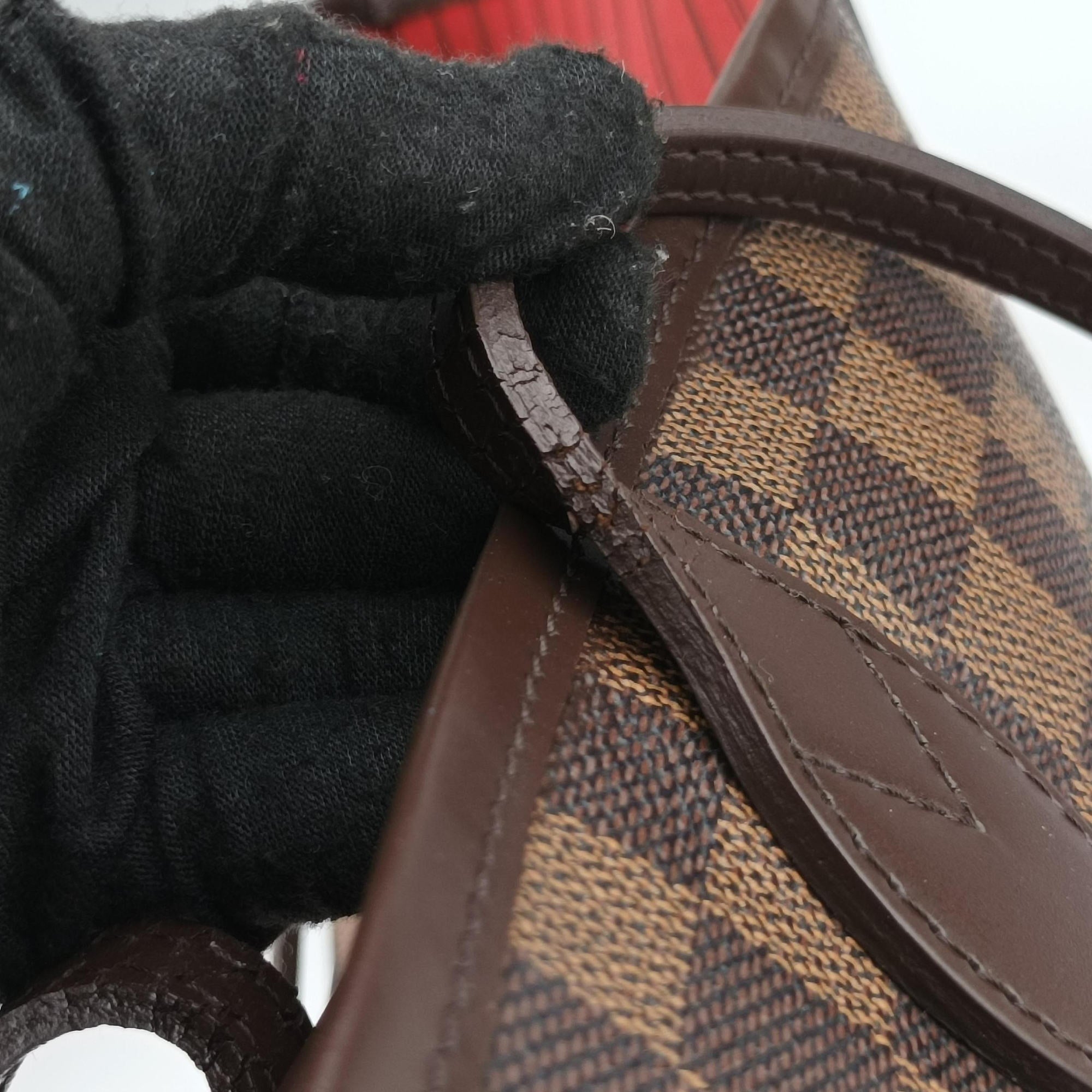 Pre-owned Louis Vuitton NEVERFULL MM EBENE Damier Canvas N51105 shoulderbag | stylenewstar