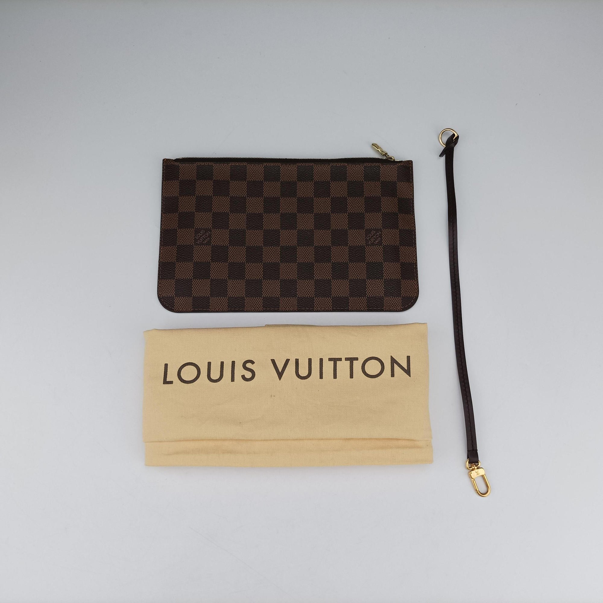 Pre-owned Louis Vuitton NEVERFULL MM EBENE Damier Canvas N51105 shoulderbag | stylenewstar