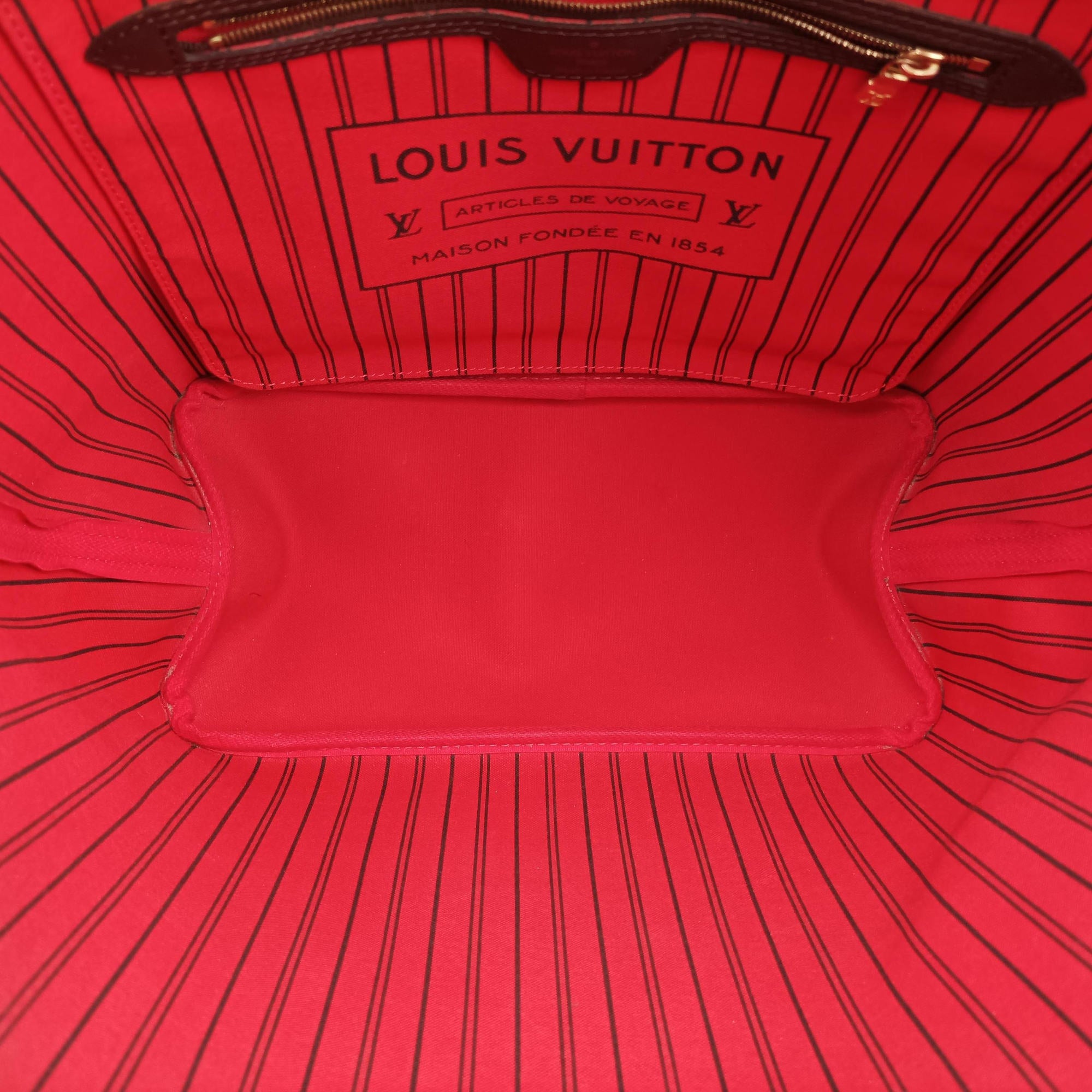 Pre-owned Louis Vuitton NEVERFULL MM EBENE Damier Canvas N51105 shoulderbag | stylenewstar
