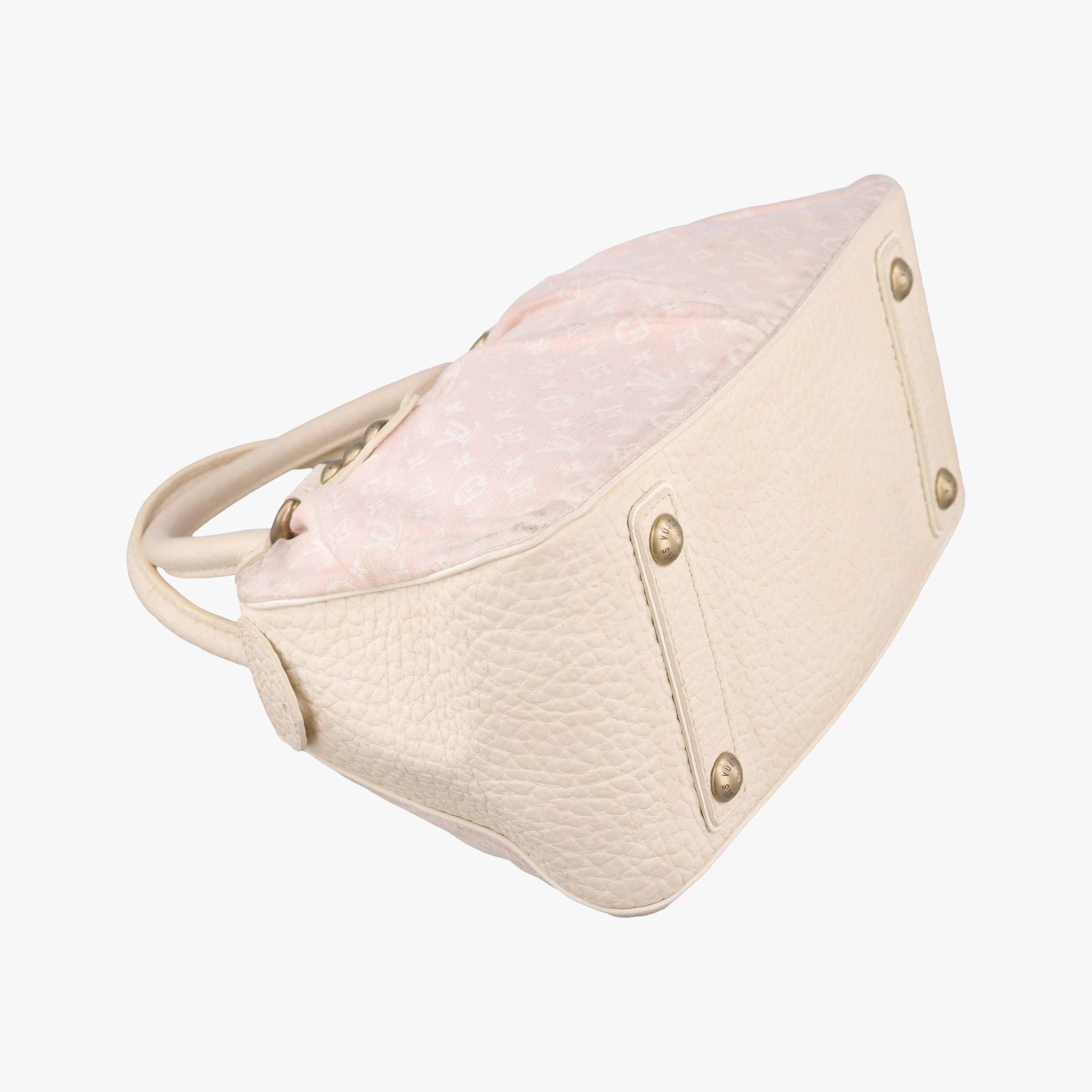 Pre-owned Louis Vuitton Trapeze PM RosePink Monogram Mini Lin	Canvas × Leather M40062 handbag | stylenewstar