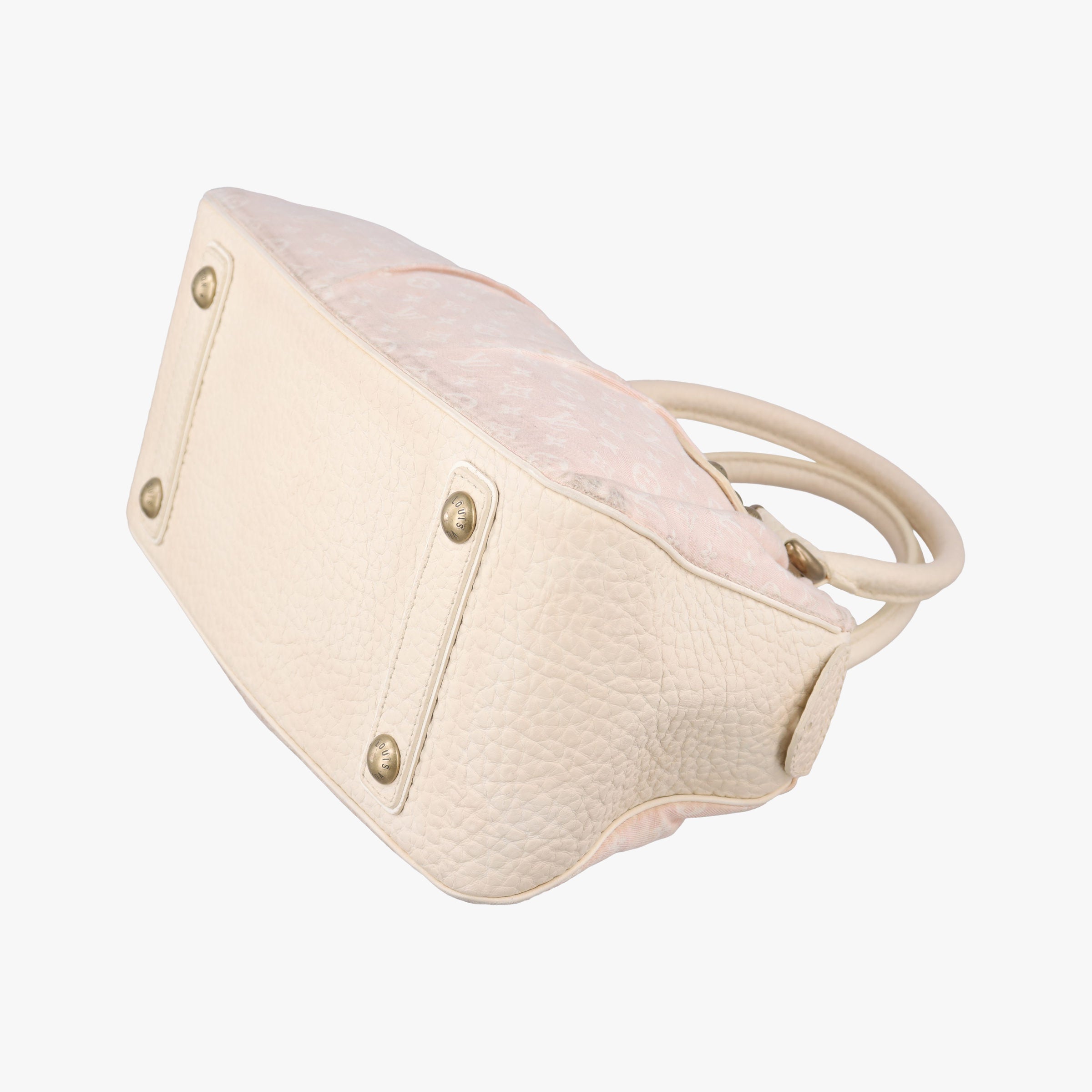 Pre-owned Louis Vuitton Trapeze PM RosePink Monogram Mini Lin	Canvas × Leather M40062 handbag | stylenewstar