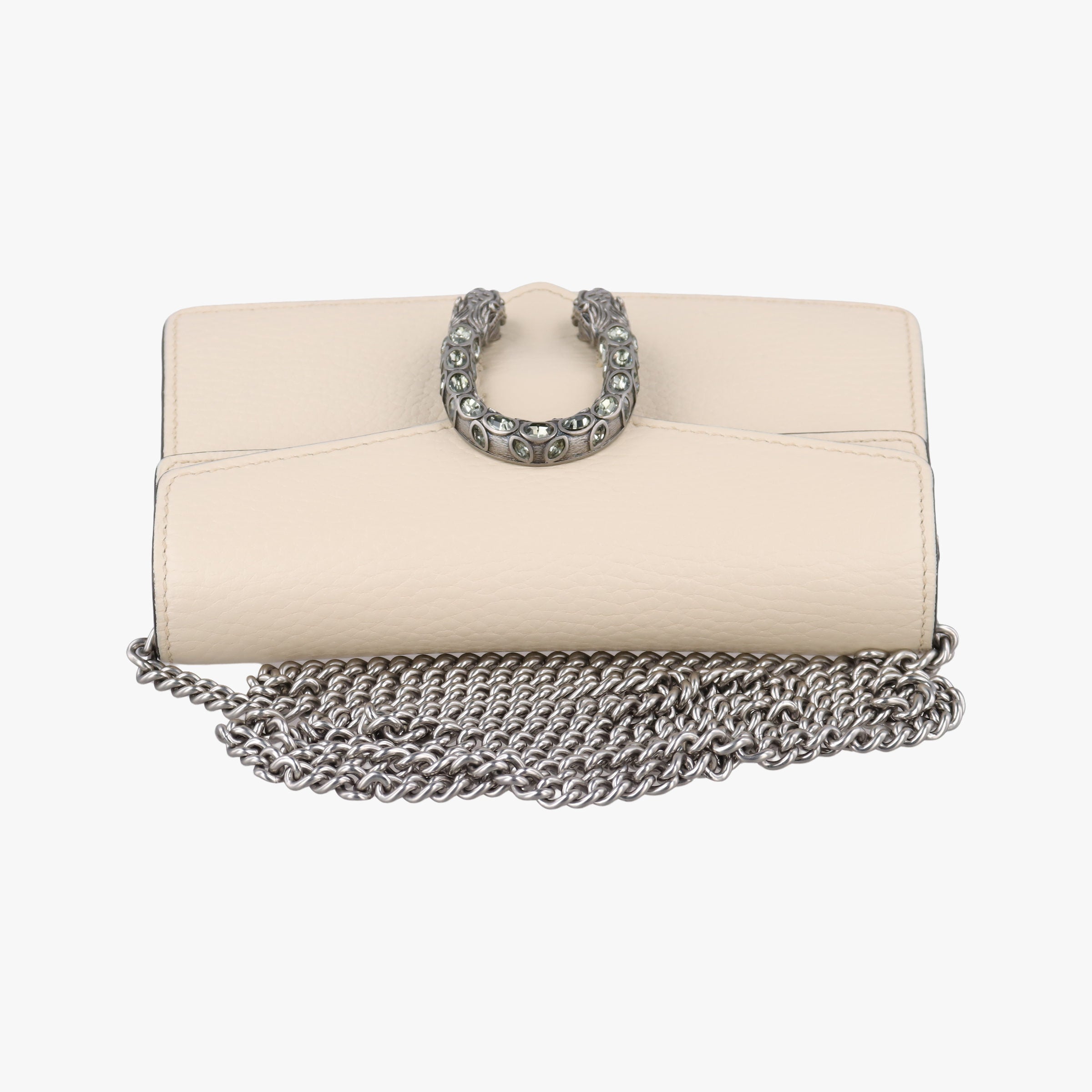 Pre-owned Gucci Dionysus White Leather 476432 shoulderbag | stylenewstar